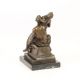 Cuplu - statueta erotica pe soclu din marmura  