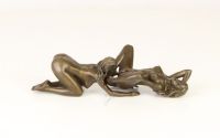 Doua femei - statueta erotica din bronz 