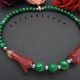Colier handmade unicat - agate si malachit cod694