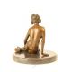 Femeie dezgolita- statueta din bronz 