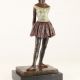Dansatoare la 14 ani - statueta din bronz pictat 