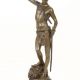 David- statueta din bronz pe soclu din marmura 
