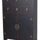 Cabinet exotic din lemn masiv negru 