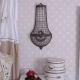 Set doua aplice din cristal cu decoratiuni alama