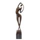 Femeie stilizata - statueta moderna din bronz 