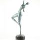 Nud modern - statueta din bronz pe soclu marmura