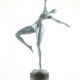 Nud modern - statueta din bronz pe soclu marmura