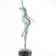 Nud modern - statueta din bronz pe soclu marmura