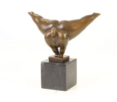 Gimnasta - statueta moderna din bronz