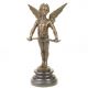 Ingeras - statueta din bronz pe soclu din marmura 