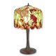 Lampa de masa Tiffany cu abajur verde 