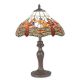 Lampa de masa Tiffany cu abajur portocaliu 