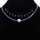 Colier handmade -margele nisip perla cod703
