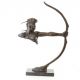 Razboinic Mohawk cu arcul-statueta moderna bronz