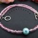 Colier handmade -margele nisip perla cod707