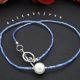 Colier handmade -margele nisip perla cod708