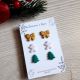 Set 3 cercei fimo pentru Craciun