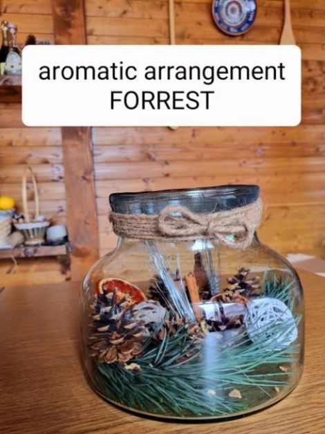 Aranjament aromat n borcan sticla produs hand mad