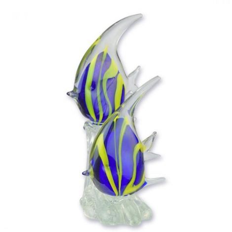 Pereche pesti inger-figurina din sticla Murano