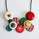 Colier handmade fulg Craciun iarna bijuterie cadou