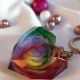 Breloc rainbow heart