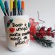 Suport creioane decorat cu fimo