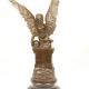 Minerva- statueta din bronz pe un soclu marmura