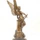 Minerva- statueta din bronz pe un soclu marmura