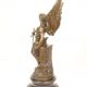 Minerva- statueta din bronz pe un soclu marmura