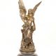 Minerva- statueta din bronz pe un soclu marmura
