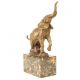 Elefant- statueta din bronz pe un soclu marmura