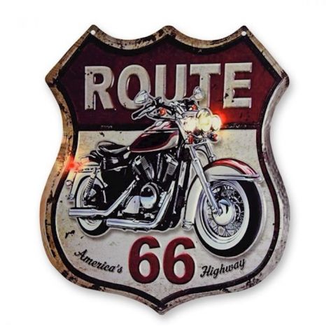 Decoratiune metalica Route 66