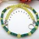 Colier handmade unicat - malachit peridotcod730