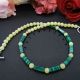 Colier handmade unicat - malachit peridotcod730