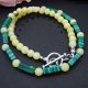 Colier handmade unicat - malachit peridotcod730