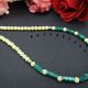 Colier handmade unicat - malachit peridotcod730