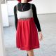 Sarafan din tricot si jersay
