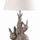 Lampa de masa cu doi iepuri