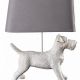 Lampa de masa cu un terier
