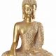 Statueta aurie cu Buddha din rasini 