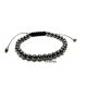Bratara unisex reglabila cu snur si hematit 6 mm