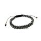 Bratara unisex reglabila cu snur si hematit 6 mm