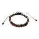 Bratara snur unisex cu sfere 6 mm agate indiene