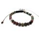 Bratara snur unisex cu sfere 6 mm agate indiene