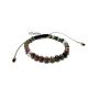 Bratara snur unisex cu sfere 6 mm agate indiene