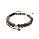 Bratara snur unisex cu sfere 6 mm agate indiene