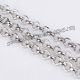 Lant metalic platinum 3x1mm