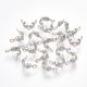 Capat de colier tip scoica platinum 7.5x4mm