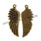 Pandantiv aripa bronz 56x21x1.5mm