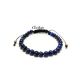Bratara unisex snur si lapis lazuli 6 mm